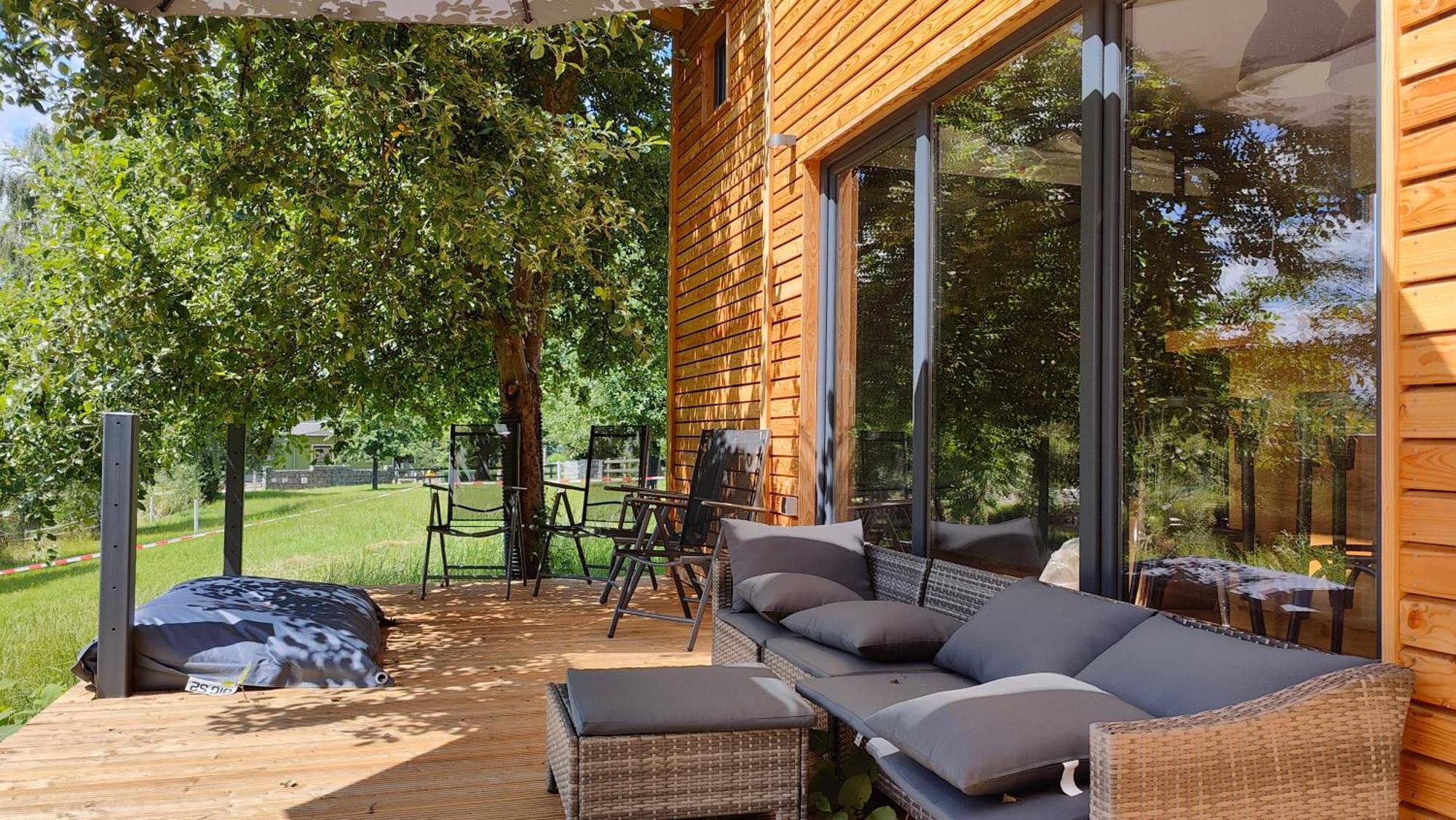 Tinyhousebeidresden 3 Fuer 2 - 7 Personen, Naehe Saechsische Schweiz, Dresden, Mit Badeteich Villa Grossharthau Exterior photo
